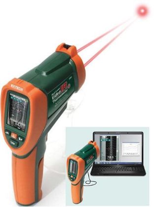 Picture of Dual Laser IR Thermometer with Video