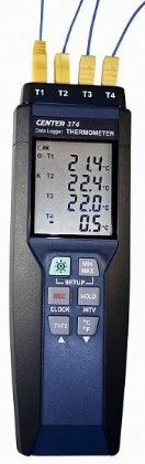 Picture of 4 Channel K Type Digital Thermometer & Logger