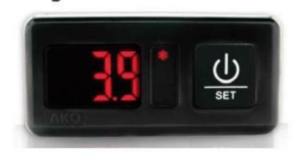 Picture of Digital Panel Thermometer 12/24V with NTC probe