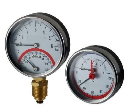 Picture of Thermo-Manometers 0/4 bar & 0/120°C