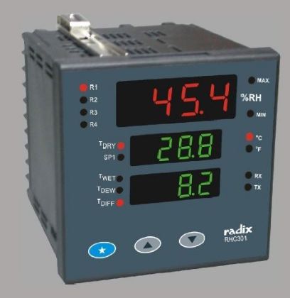 Picture of Wet & Dry Bulb Controllers (RH% & Temp)